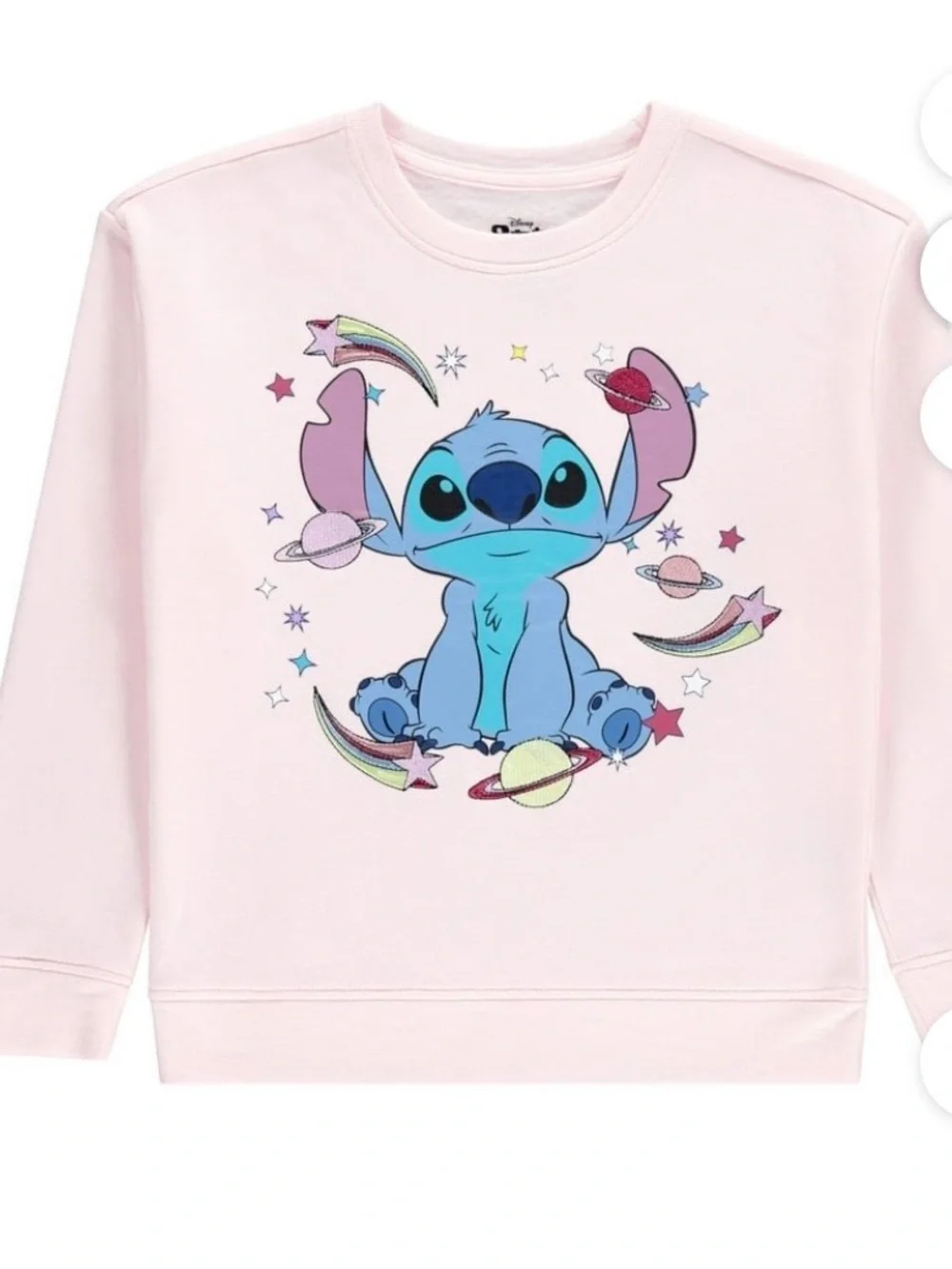 Disney Pink Stitch Space-Print Pajama Set